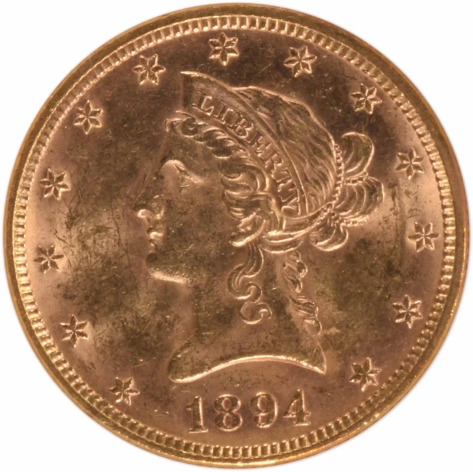 1894 $10 Gold Liberty Head MS62 NGC - Image 3 of 4