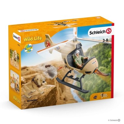 TIERRETTUNGSHUBSCHRAUBER Animal Rescue Helicopter WILD LIFE Schleich 42476 Helicot