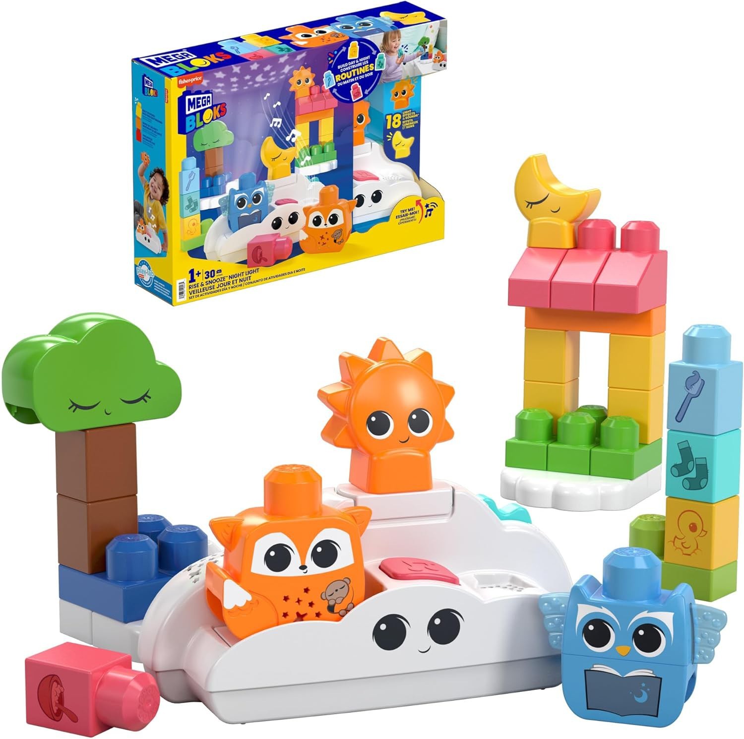 Night Light Playset Day and Night Activity Mega Bloks HTH70