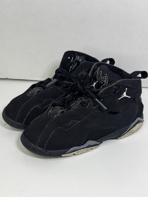 Jordan True Flight TD Black/Phantom Toddler Boys Size 10 C 343797-010 Used SEE