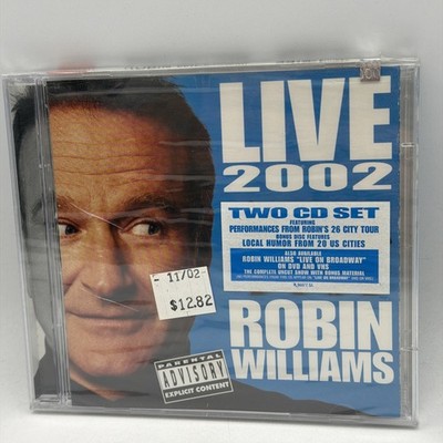 Live 2002 by Robin Williams 2 CD Set 2002 Stand Up Comedy OOP NOS SEALED