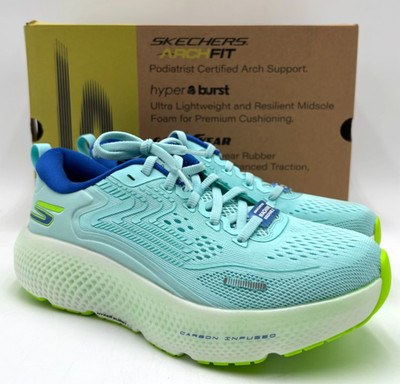 Skechers GO RUN MAX ROAD 6 172078 Women's NEW Running Shoes Blue Multiple Sizes