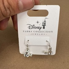 Disney Parks Mickey Mouse Crystal Dangle Earr...