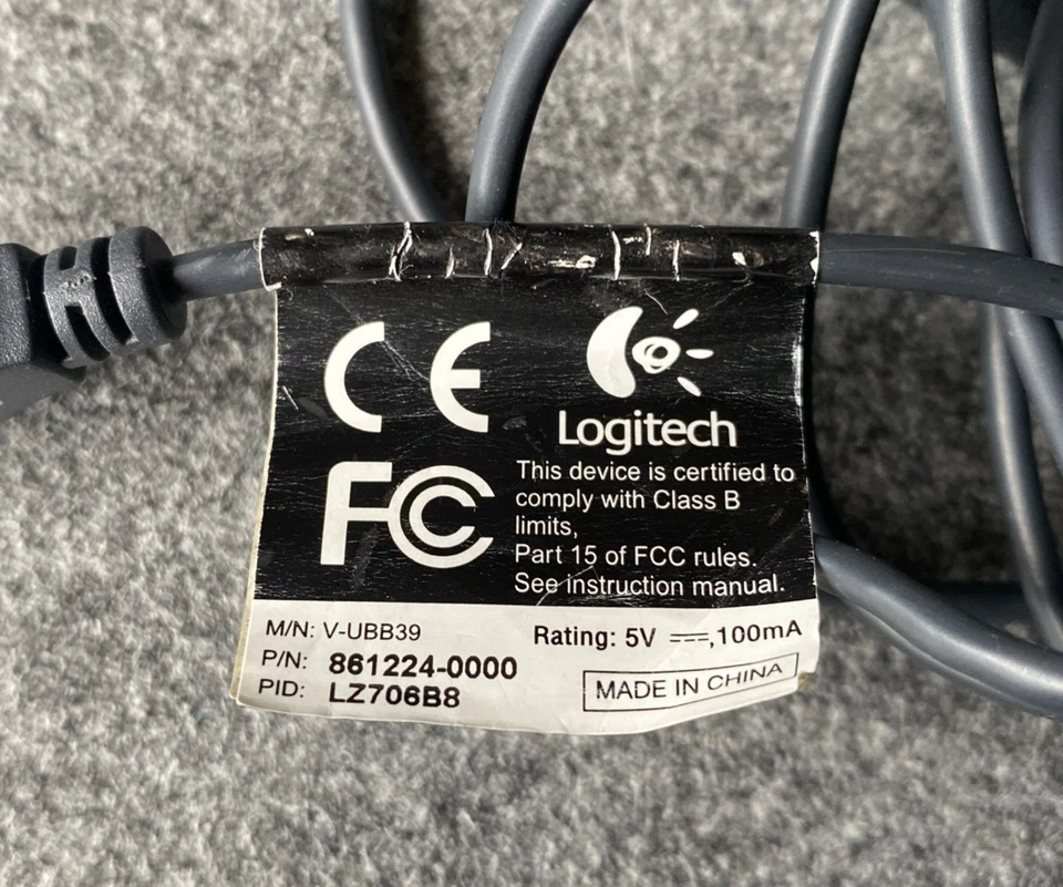 Logitech QuickCam V-UBB 39 Webcam mit eingebautem Mikrofon - Bild 3 von 3