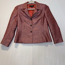 Kasper Women s Three Button Long Sleeve Pink Blazer Size 10