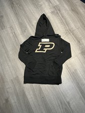 New Black Fanatics Purdue Boilermakers Women  s Medium Hoodie