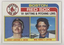 1982 Topps Team Checklist Carney Lansford Mike Torrez #786 d1f