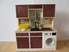 SINDY DOLL WASHING MACHINE UNIT WITH ACCESSORIES WORKING 1983