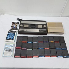 Vtg Mattel Intellivision W/ Computer Module, Games, Game Instructions, Manual