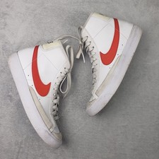 Nike Blazer 77 Mid Kids Swoosh High Top Sneakers DA4086 110 Kids 5Y Youth Shoes