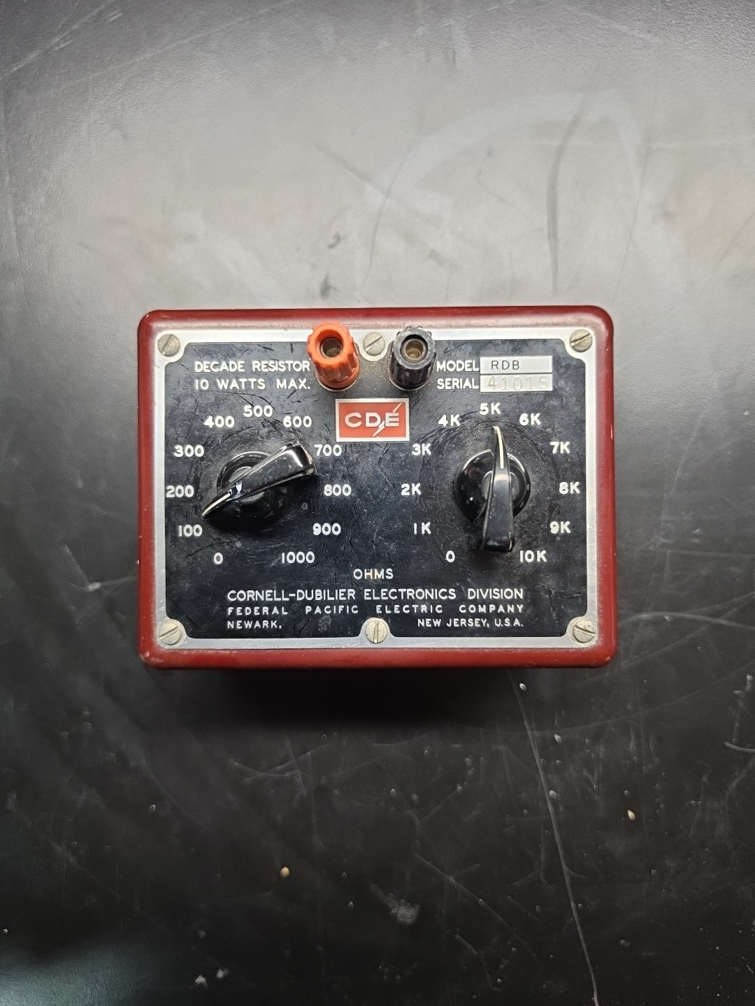 CDE Cornell-Dubilier Electronics RDB Decade Resistor Unit 1K/1000K 2W from xerox