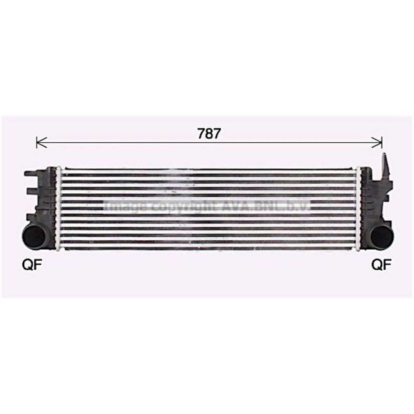 AVA Quality Cooling LadeluftküHler LuftgeküHlt Aluminium FüR Mercedes-Benz-image