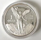 1986 Proof 1 Onza Plata Pura .999 Fine Silver Coin;Y631