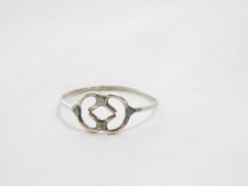 Sterling Silver Connected Hearts Ring R864