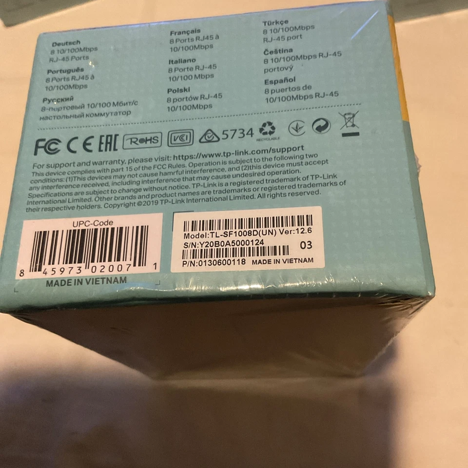 NEW Ethernet Network Port 8 Desktop Switch TP Link Lan Office Home Box Internet - Image 3 of 4