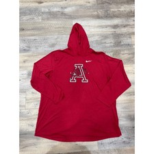 Nike Arkansas Razorbacks Dri-FIT Hooded T-Shirt Mens 3XL Red Long  DJ8165-698