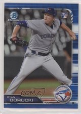 2019 Bowman Chrome Blue Refractor 124/150 Ryan Borucki (Grey Jersey) #37 0o6v