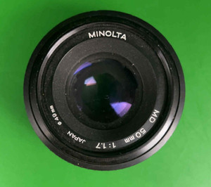 Minolta MD 50mm 1:1.7 lens benj158