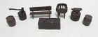 MARX PLAYSET HARD PLASTIC ACCESSORIES FORT APACHE WESTERN ANVIL BENCH CRATE MORE