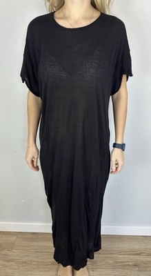 Womens dresses Thom Krom Size S Black Lyocell Wool Asymmetric Duties Paid