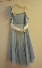 Curtain Call Costume Dance Light Blue Tulle Overlay