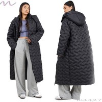 NEW Womens LADIES MAXI LONG PUFFER PARKA JACKET Quilted WINTER COAT HOOD LONG mx