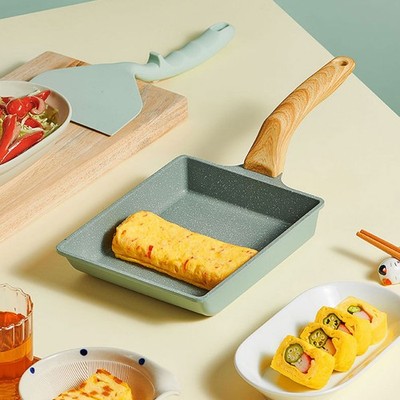 Omlettenpfanne Japanisch Omelette Tamagoyaki Antihaftbeschichtete Eierpfanne