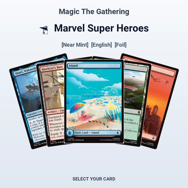 Magic The Gathering Marvel Super Heroes - Select Your Cards (NM, Foil)