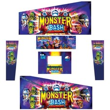 Stickers Monster Bash pour Pincab Pinball Flipper