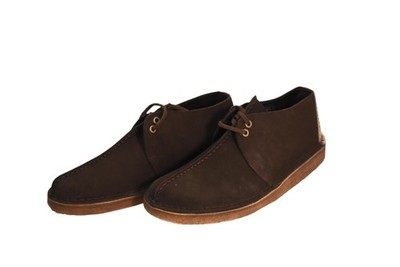 Clarks Originals Men 9.5 Brown Suede Lace-Up Casual Shoes Soft‎ Crepe Outsole Clarks Originals Mens Chocolate Combi Suede Wallabee Lace Up  main image 4