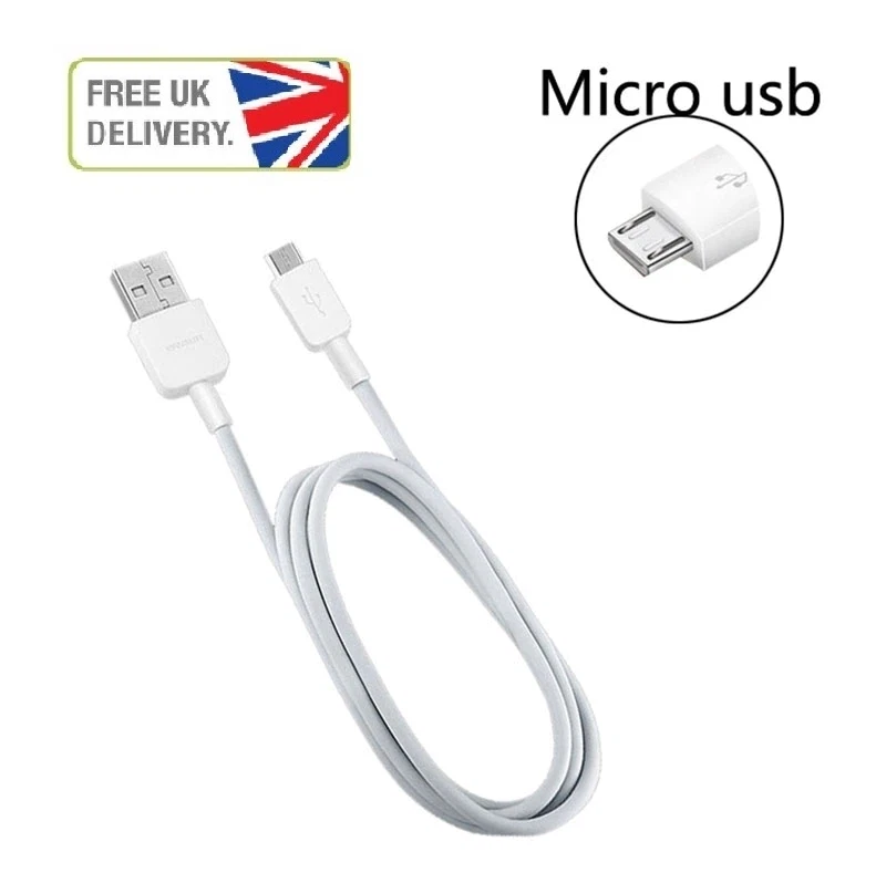 Charging Cable For Huawei Y9 Y6 Y7 Pro 2018 2019 Micro USB Fast Charger Sync UK - Image 2 of 2