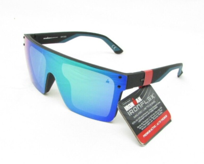 NEW Foster Grant IRONMAN Ironflex IF 23 441 BLK Blue Yellow