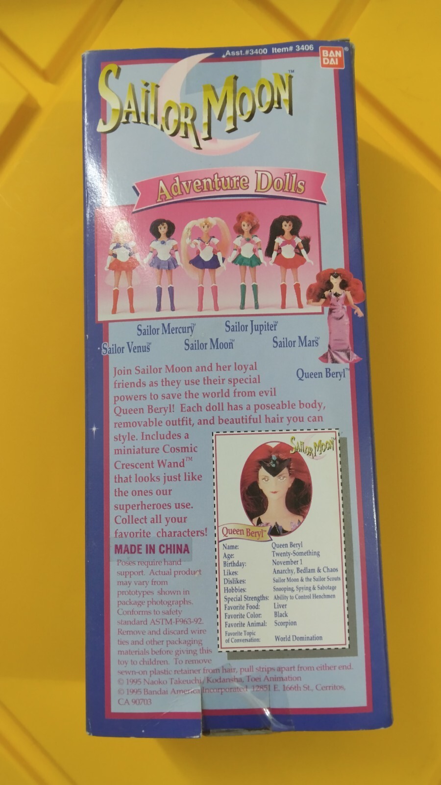 SAILOR MOON Irwin 6 Inch Adventure Doll QUEEN BERYL
