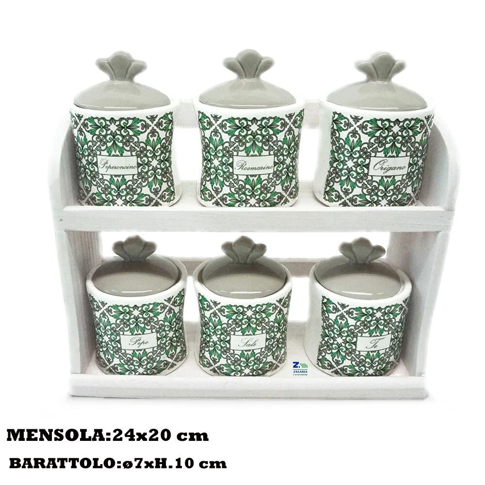 Cucchiai dosatori per cactus in vaso con tazza e supporto, misurini in ceramica per cactus, sale, zucchero (verde puro