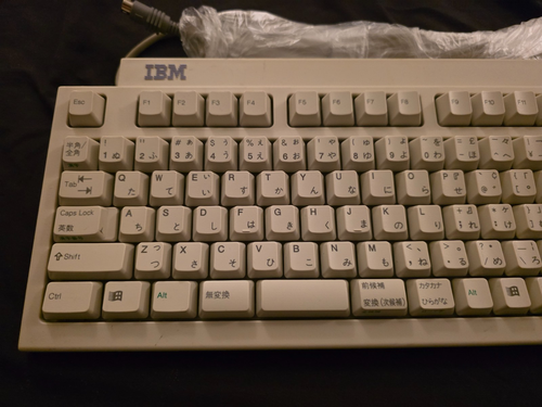 IBM 109-Key Japanese Keyboard KB-7953 PS/2 Membrane OEM Classic Beige CLEAN - Picture 3 of 7