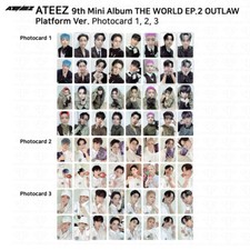 ATEEZ 9th Mini Album THE WORLD EP.2 OUTLAW Platform Ver Official Photocard 1 2 3