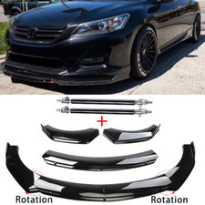 For Honda Accord 9th 10th Front Bumper Lip Splitter Spoiler Bod Kit Gloss Black For Honda Accord 9th 10th Front Bumper Lip Splitter Spoiler Bod Kit Gloss Black