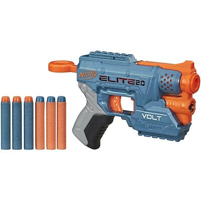 NERF Elite 2.0 Volt SD-1 Blaster 6 Official Darts Light Beam Targeting