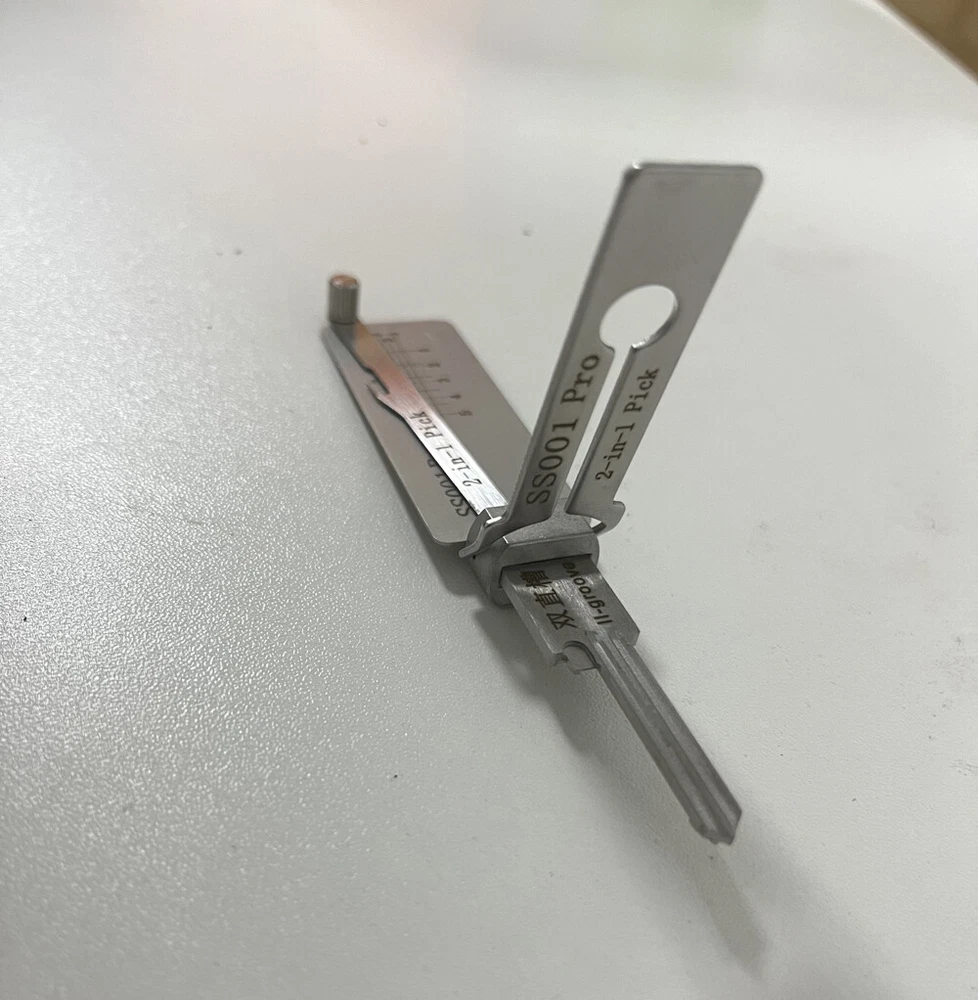 Key decoder and SS001 stainless steel key hook tool Key decoder and SS001 stainless steel key hook tool
