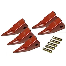 23TL Tiger Bucket Digging Teeth/Bucket Tooth & 23FP Flex Pins - 5 Pack