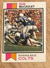 1973 Topps #81 Don McCauley Baltimore Colts Rookie Card VG. rookie card picture