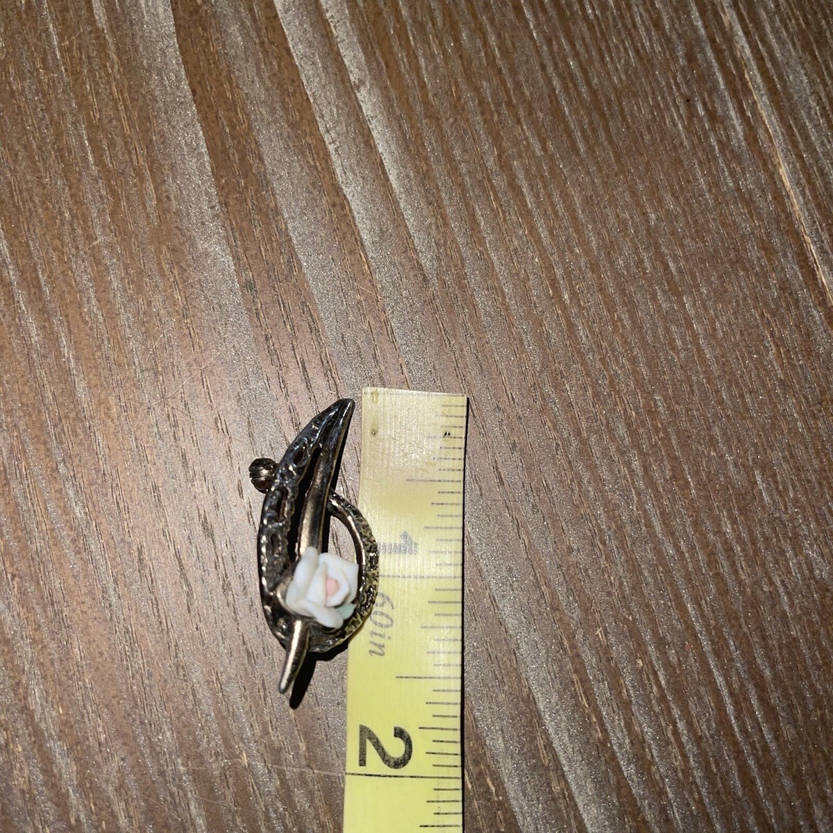 Unbranded White Rose Pin View 5