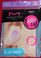 Size XL Women's Maidenform Flexees Shapewear Booty Lift,Firm Shaping Shorty