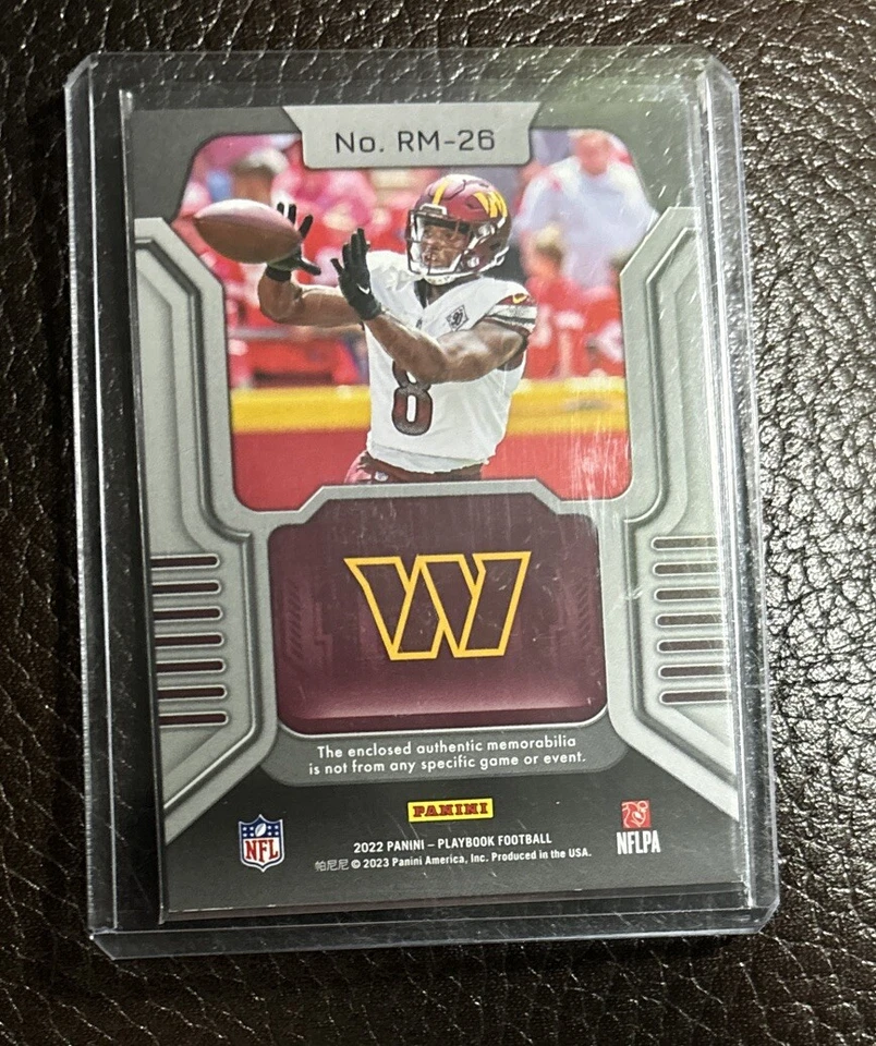 2022 Panini Playbook BRIAN ROBINSON JR ROOKIE MATERIALS RELIC #RM-26📈🔥💰 - Image 2 of 2