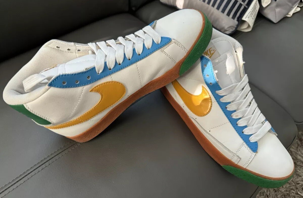 Nike Super Blazer Hi Premium White /Yellow Green Sz. 9.5 Nike Super Blazer Hi Premium White /Yellow Green Sz. 9.5