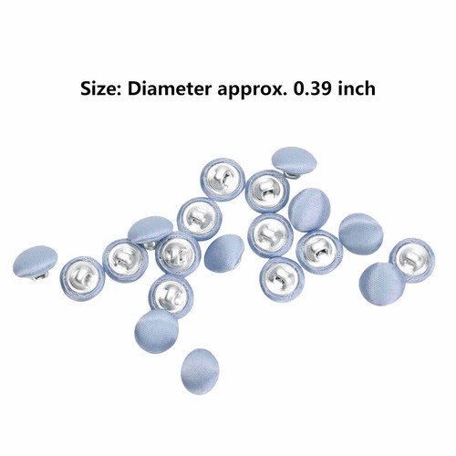 20x 10mm Smooth Satin Covered Metal Shank Buttons for Tuxedo Suit_Blouses Coat - Picture 70 of 79