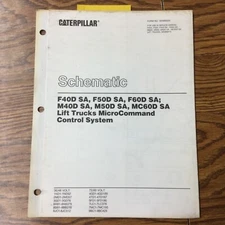 CAT Caterpillar F/M40D 50D MC60D MICRO COMMAND CONTROL SCHEMATIC FORK LIFT TRUCK