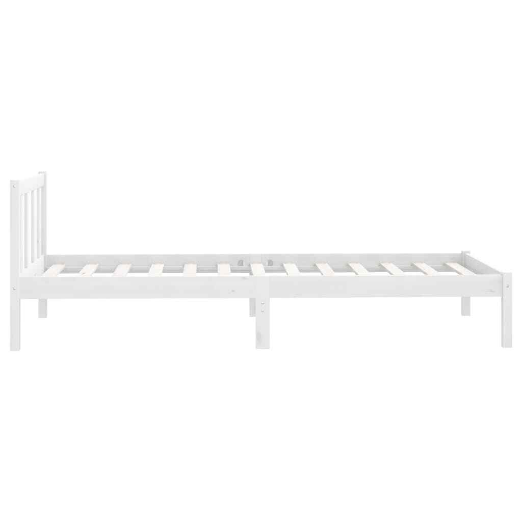 vidaXL Bed Frame White Solid Pinewood 100x200 cm eBay