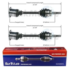 SurTrack Pair Set of 2 Front CV Axle for Infiniti QX56 Nissan Armada