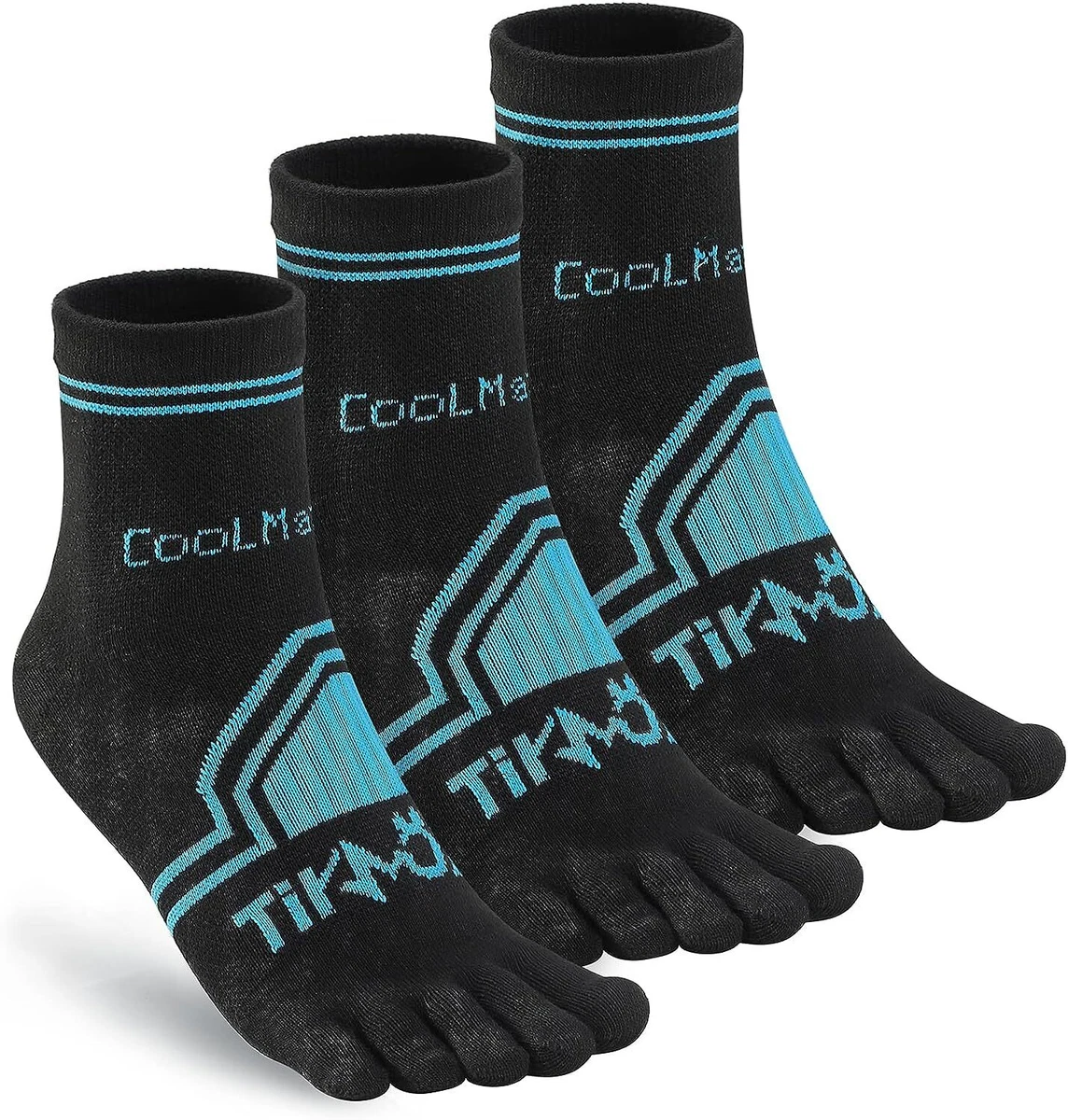 TikMox Toe Socks for Men Coolmax Thickened Bottom Five Finger